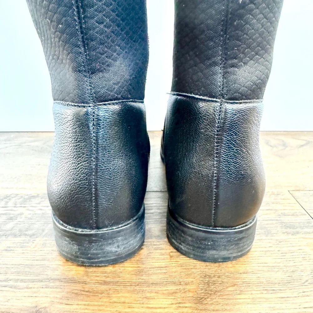 Cole Haan Womens Grand‎ OS Dutchess Leather Over-The-Knee Boots 6.5 Black